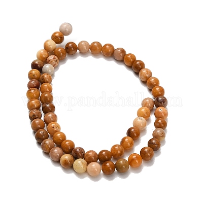 Природный агат бисер нитей&nbsp;G-F820-K07-6mm-1