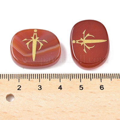 4 шт. 4 стиля натуральных украшений из сердолика G-F786-02C-02-1