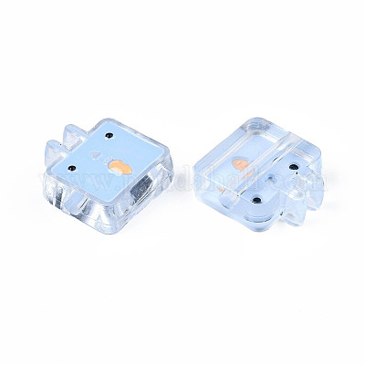 Прозрачные акриловые бусины&nbsp;LS-ACRC-S039-10A-1