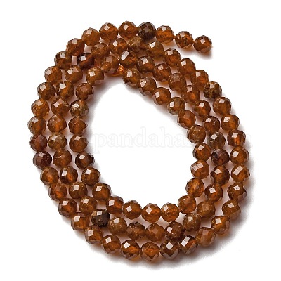 Гранат природный бисер нитей&nbsp;G-C226-B01-4mm-1