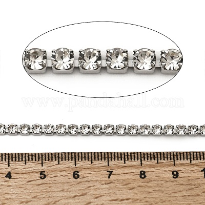 Цепочки из нержавеющей стали 304 со стразами&nbsp;CHS-B015-01P-1