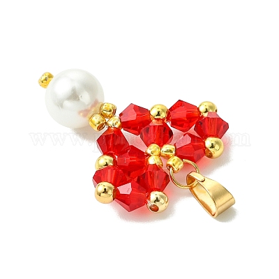 Бусины из ракушек и жемчуга стеклянные подвески PALLOY-MZ00432-02-1