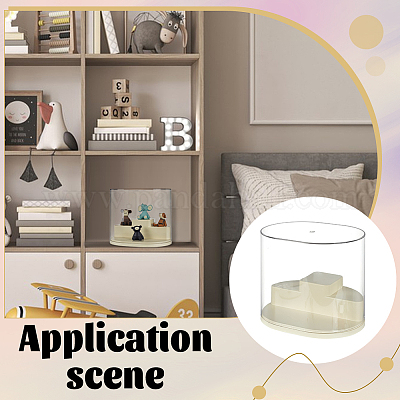 2-уровневые витрины из АБС-пластика с минифигурками домашних животных&nbsp;CON-WH0095-145-1