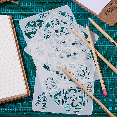 Сердечная тема пластиковый рисунок трафареты шаблоны&nbsp;DIY-GF0001-07-1