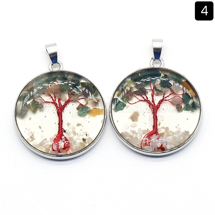 Природного индийского агата подвески&nbsp;PW-WGDCF81-10-1