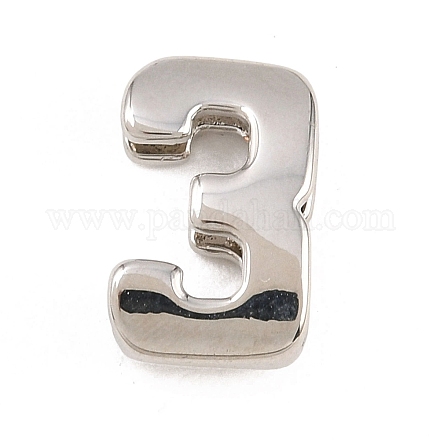 Латунные бусины номер 3 KK-B167-B167-26P-03-1