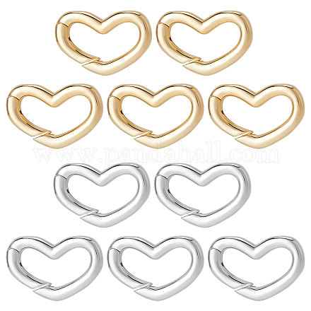 10 шт. 2-х цветные латунные кольца для пружинных затворов KK-BBC0003-88-1