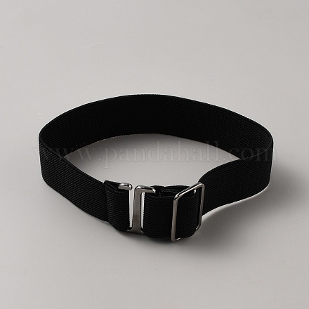 2 шт. эластичный пояс из полиэстера с пряжками из сплава&nbsp;AJEW-WH0248-562A-1