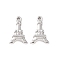 304 Stainless Steel Pendants, Eiffel Tower Charm, Stainless Steel Color, 17x11x3mm, Hole: 1.2mm
