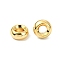 Brass Beads, Rondelle, Cadmium Free & Nickel Free & Lead Free, Real 18K Gold Plated, 5x2.5mm, Hole: 2mm