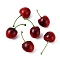 Mini Foam Imitation Cherries, Artificial Fruit, for Dollhouse Accessories Pretending Prop Decorations, Dark Red, 54~57x26.5x23.5mm, 20pcs/bag