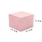 Velvet Display Stands, Display Easels, Square, Pink, 125x125x95mm