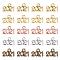 Alloy Charms, Number 2021, Mixed Color, 9.3x13.5x1mm, Hole: 1.8mm, 200pcs/box