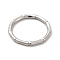Non-Tarnish 304 Stainless Steel Bamboo Finger Ring for Men Women, Stainless Steel Color, US Size 8 1/2(18.5mm)