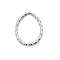 Iron Linking Rings, Teardrop, Platinum, 18x14x1.5mm, Inner Diameter: 15x11mm, about 950~1000pcs/bag