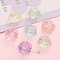24Pcs Transparent Acrylic Beads, Rose, Mixed Color, 18mm, Hole: 1mm