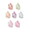 Plastics Beads, Craft Beads, Turtle, Mixed Color, 10x6x3.5mm, Hole: 1.6mm, 3333pcs/500g
