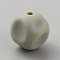 Cube Food Grade Eco-Friendly Silicone Beads, Dark Khaki, 15x15x15mm, Hole: 2mm