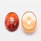 Oval Natural Carnelian Cabochons, Dyed & Heated, Grade AB, 40x30x7mm