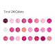 288 г 24-х цветных стеклянных бусин&nbsp;SEED-JQ0005-01G-2mm-2