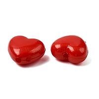 Красное сердце акриловые бусины&nbsp;X-SACR-10X11-12