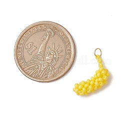 Подвески из стеклянных бусин в виде бананов&nbsp;PALLOY-MZ00464