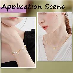 24 шт. 8 стиля экологически чистых латунных застежек для часового ремешка KK-SC0004-13