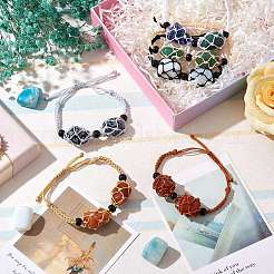 Регулируемый плетеный нейлоновый шнур макраме мешочек изготовление браслета&nbsp;AJEW-SW00013-18