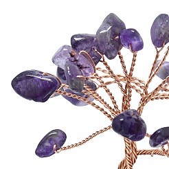 Украшения для витрин с натуральным аметистом пахира голая&nbsp;DJEW-K025-04A