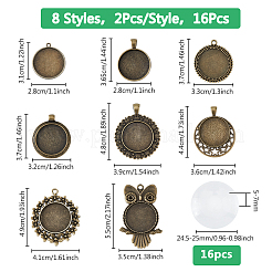 Наборы для изготовления плоских круглых подвесок своими руками&nbsp;DIY-DC0003-24