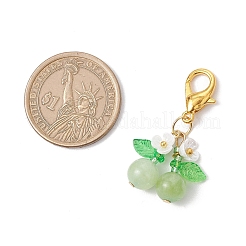 Подвесные украшения из натурального вишневого аметиста&nbsp;HJEW-MZ00316