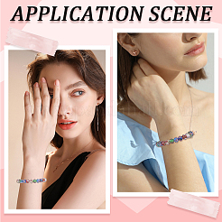 90шт 6 цвета ручной работы золотой песок бусины лэмпворк&nbsp;LAMP-PA0001-36