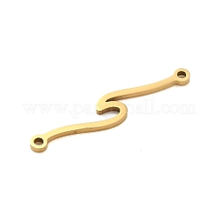 Подвески-шармы из нержавеющей стали 304 с волнообразными звеньями&nbsp;STAS-S123-03G-05