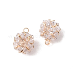 Стеклянные подвески&nbsp;KK-B100-50G-02