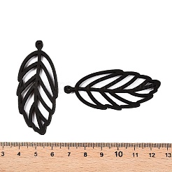 Большие подвески из натурального дерева тополь&nbsp;WOOD-N016-22A