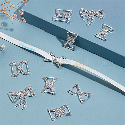 10 шт. 5 стиля железные и латунные латунные хрустальные стразы для украшения обуви&nbsp;FIND-HY0003-99