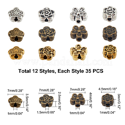 Сплавочные бусины тибетского стиля&nbsp;TIBEB-PH0004-87