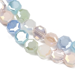 Стеклянные бусины с гальваническим покрытием &nbsp;EGLA-G039-05A-01