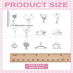 48шт 12 стиля подвески из сплава в тибетском стиле&nbsp;FIND-LP0002-21