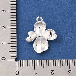 Цветок стойки обшивки латунь микро проложить Цирконом подвески&nbsp;KK-S399-04C