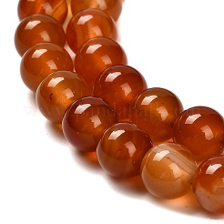 Окрашенные натуральный красный агат бисер пряди&nbsp;G-G203-10H-10mm