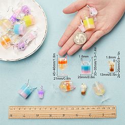 Наборы для самостоятельного изготовления сережек на тему напитков из 10 пары&nbsp;DIY-SC0012-99