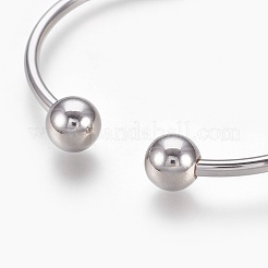 Браслеты-манжеты из нержавеющей стали 304&nbsp;LS-BJEW-F350-01P