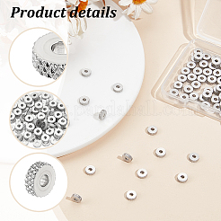 100 шт. 201 нержавеющая сталь разделительные бусины&nbsp;STAS-UN0059-57B