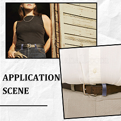 100 шт. кожаный поясной ремень с кольцами для фиксации сплава&nbsp;FIND-CP0002-45B