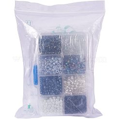 Смешанный стиль 6/0 круглый стеклянный бусины&nbsp;SEED-PH0006-4mm-01