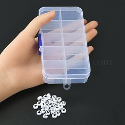 500шт 5 стиля непрозрачные акриловые бусины&nbsp;MACR-YW0002-42