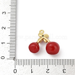 Латунные подвески с красной эмалью&nbsp;KK-M322-03G