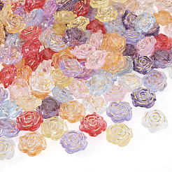 Камелия прозрачные акриловые бусины&nbsp;RESI-TA0004-27B