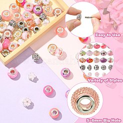 50шт смоляные европейские бусины&nbsp;RESI-CJC0050-01B